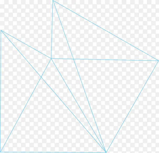蓝色线条几何体