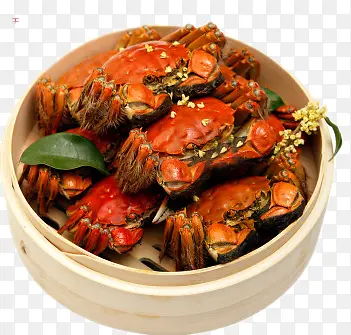 一笼大闸蟹