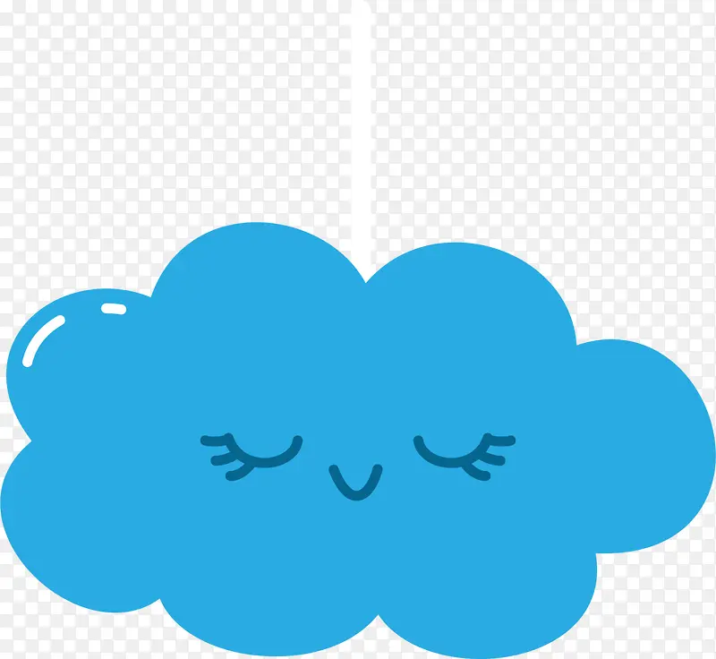 睡觉可爱卡通云朵