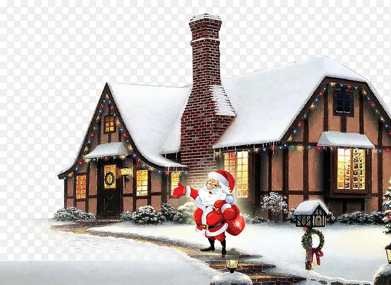 圣诞老人和屋子