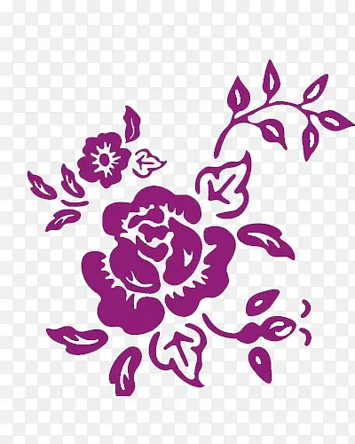 紫薇花装饰图案