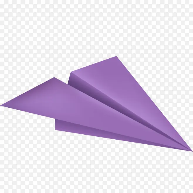 紫色高光折纸飞机