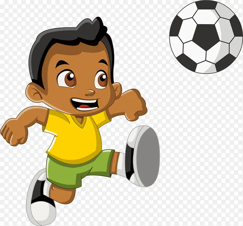 踢球运动儿童