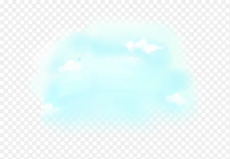 蓝色云团天空白云效果免费素材
