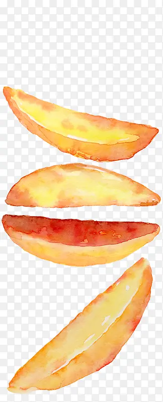 水彩红薯插画