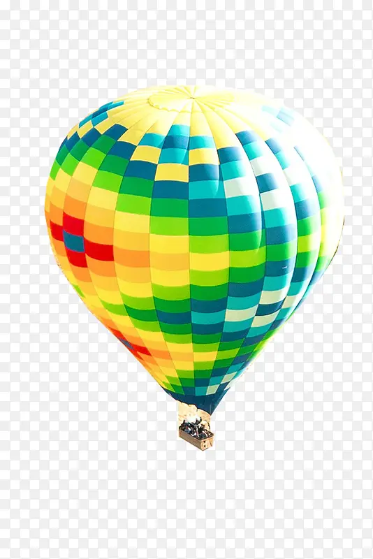 漂浮彩色热气球