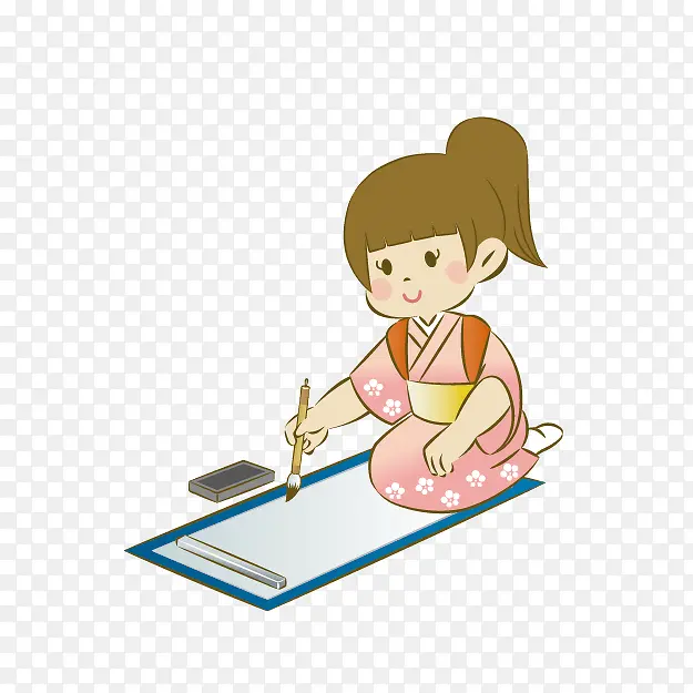 卡通春联小人