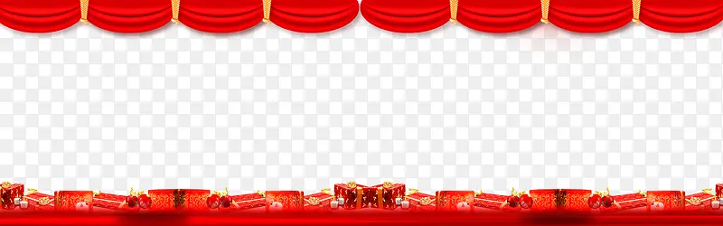 2018新年红色红火喜庆边框设计