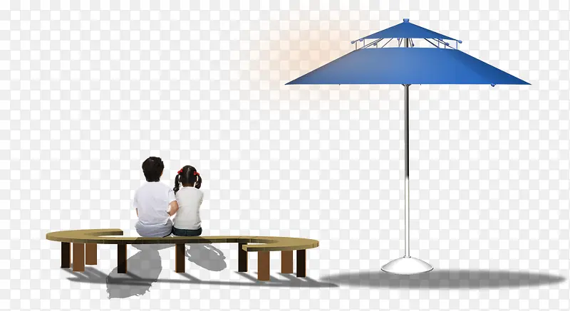 户外椅子太阳伞免抠素材