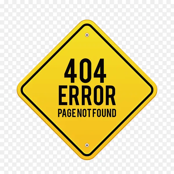 404页面  三角形 黄色