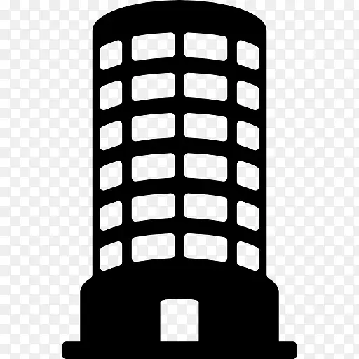 楼塔圆柱形图标