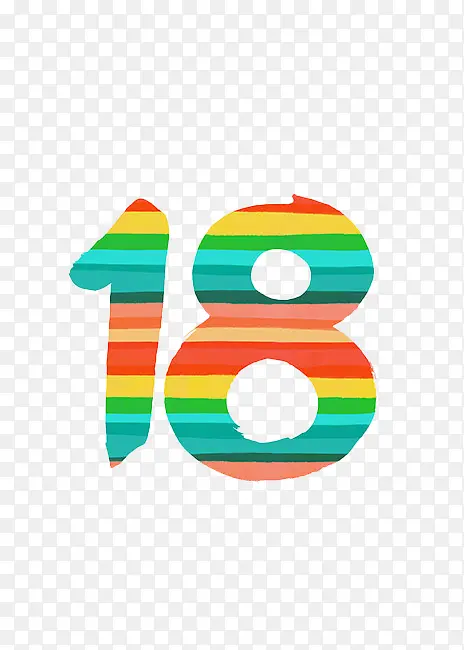 18数字生日素材