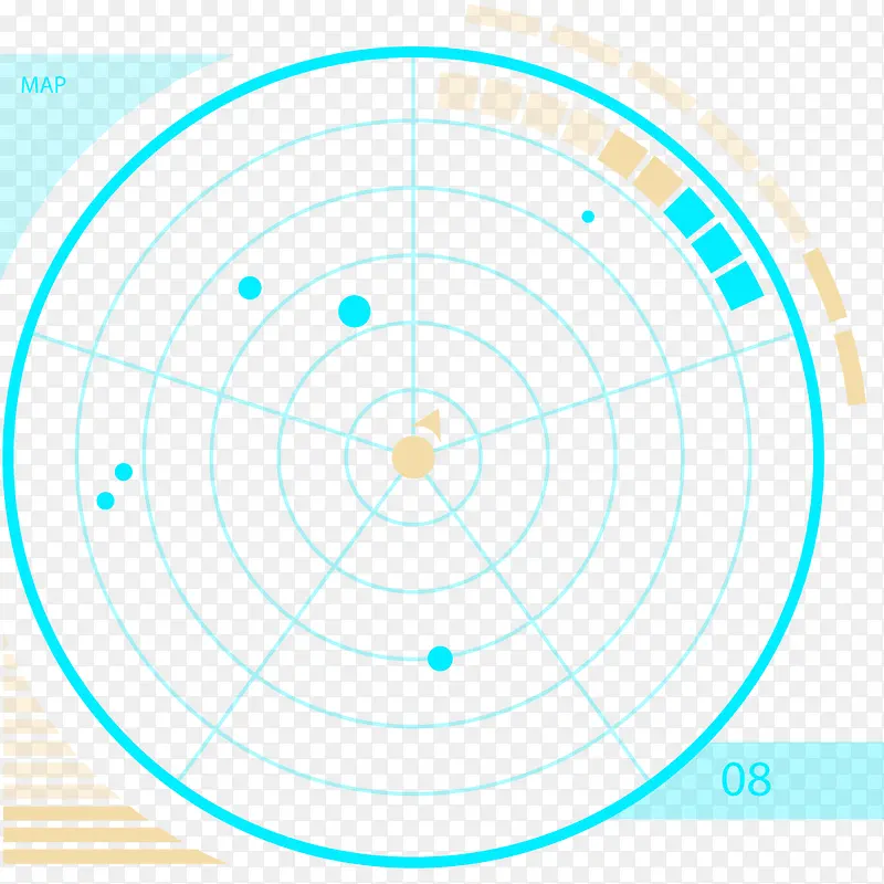科技圆矢量图
