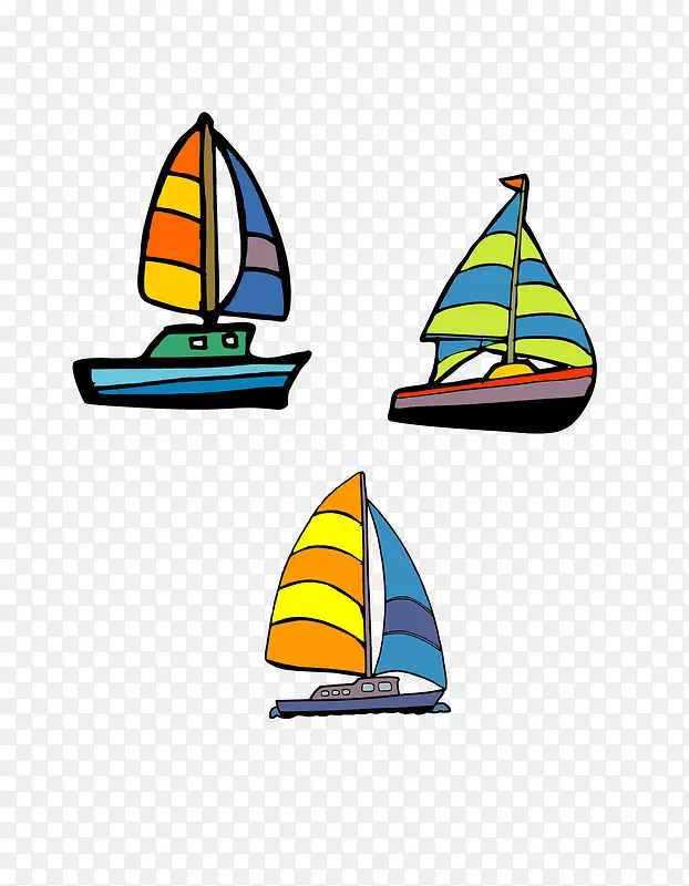 三艘小船