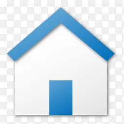 蓝色的房子图标