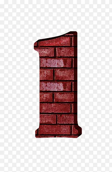红砖墙字母数字1