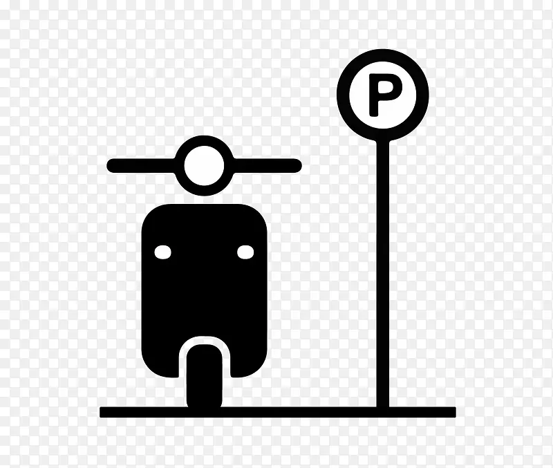停车icon矢量图
