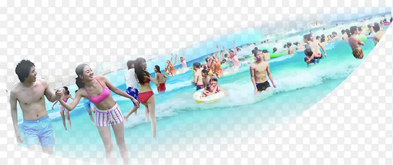 夏日水上乐园海报摄影