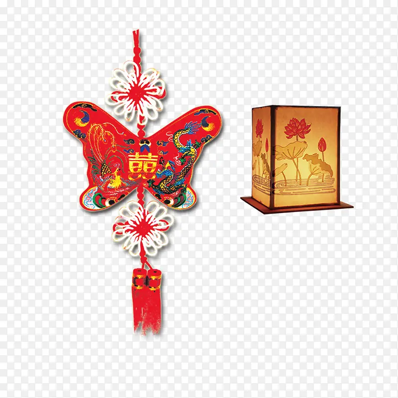 传统庆阳香包和莲花灯