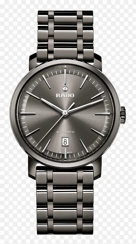 雷达银灰色腕表手表男表