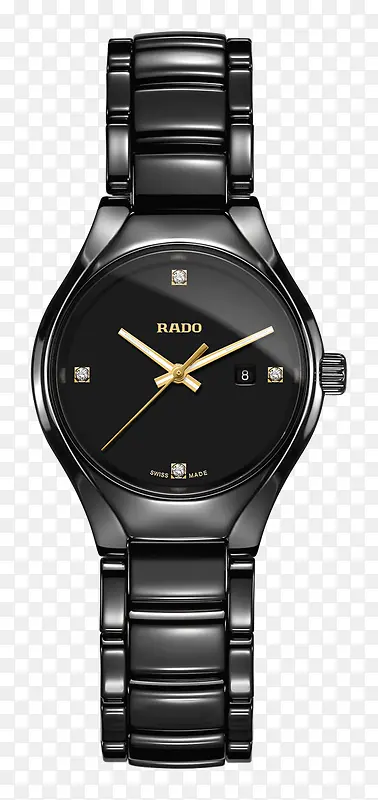 雷达女表黑色腕表女士手表