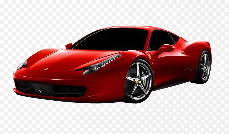 红色Ferrari跑车