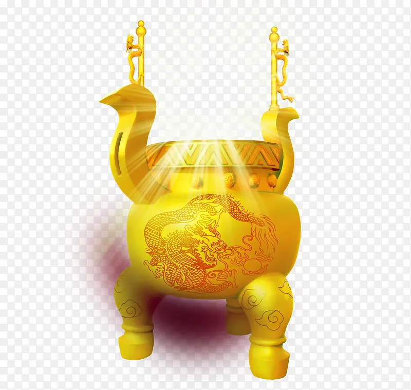 金色大鼎PNG图片素材下载_图片编号yarmeorp-免抠素材网