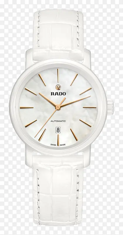 雷达白色腕表手表女表