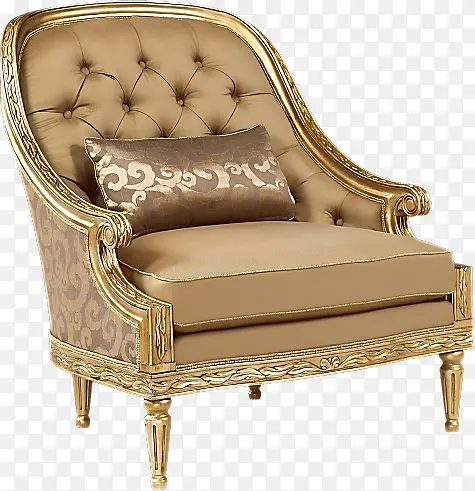 金色沙发椅