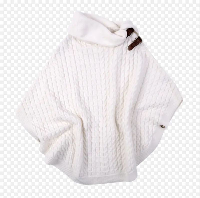 白色女装保暖衣服毛衣实物