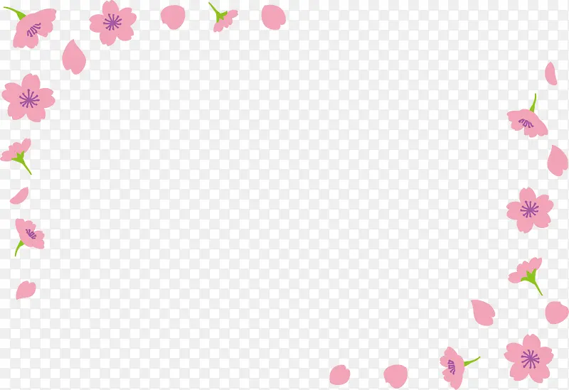 粉色美丽桃花框架