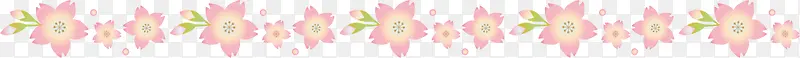 粉色美丽春季花朵框架