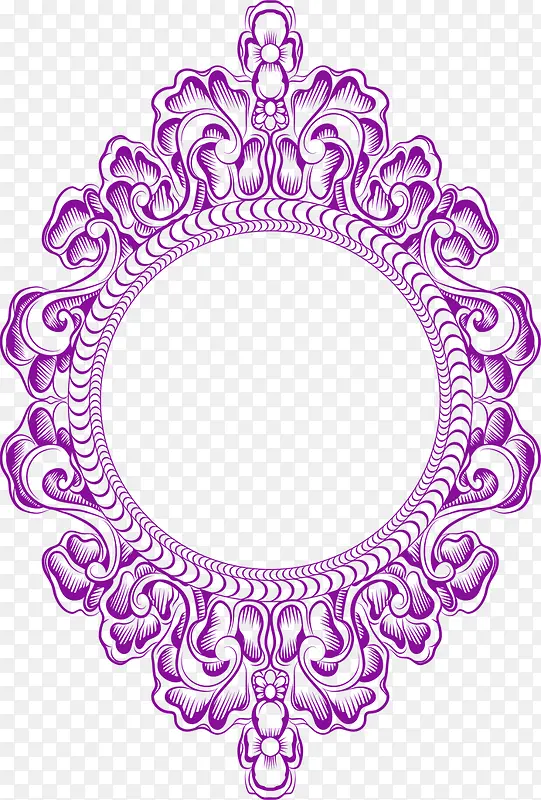 紫色花朵镜子设计婚礼
