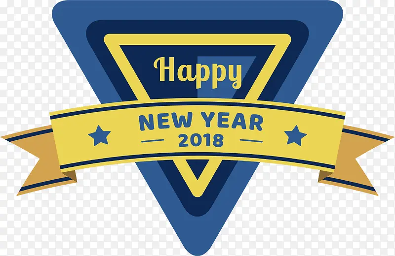 2018手绘三角形标签