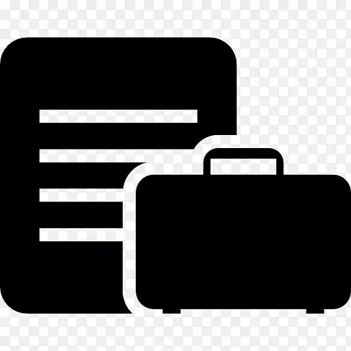 行程单和行李图标