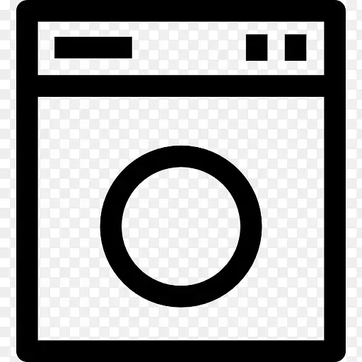 方形洗衣机图标
