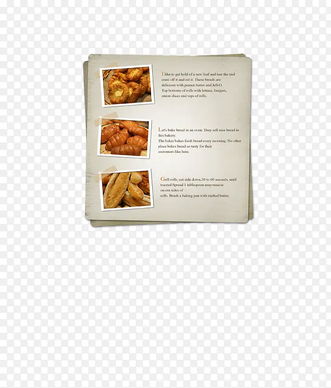餐厅美食展示页，菜单，咖啡面包