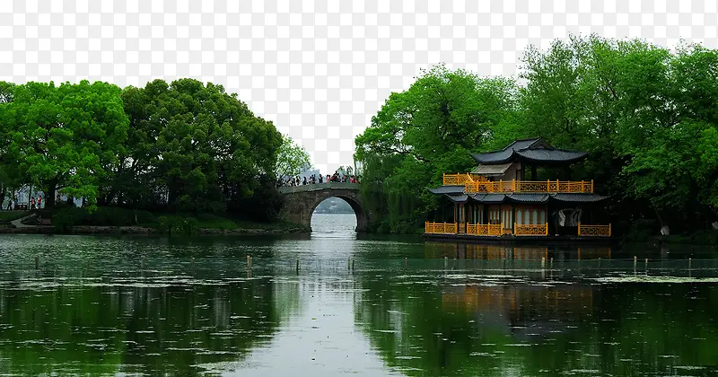 旅游景区杭州西湖