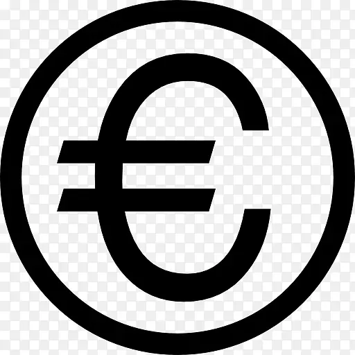 欧元符号圈图标