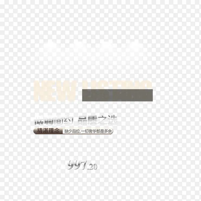 精选箱包奢华艺术字体文字排版