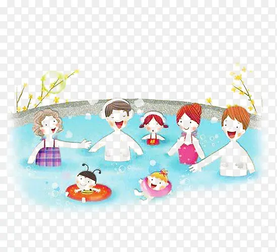 泡日本温泉玩耍图片素材
