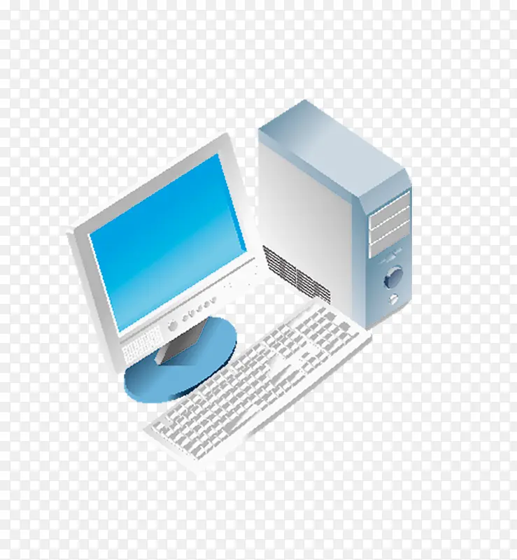 彩平图户型图白色电脑主机键盘
