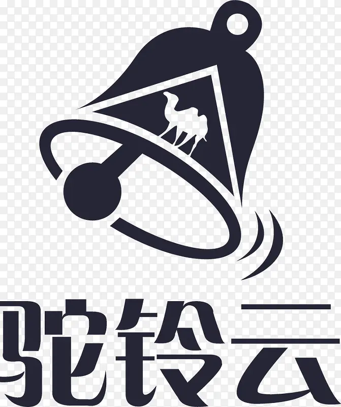 驼铃云logo横版