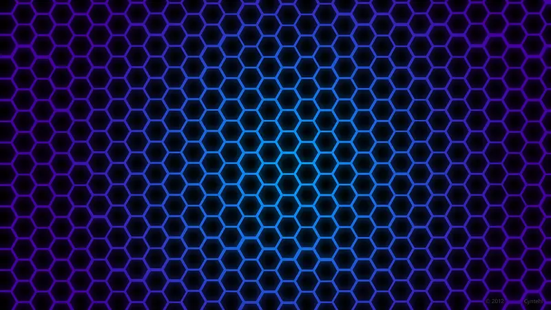 蓝色菱形细胞壁纸