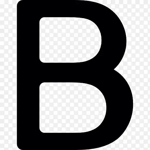 B Letter 图标