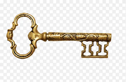 免抠素材铜钥匙图片