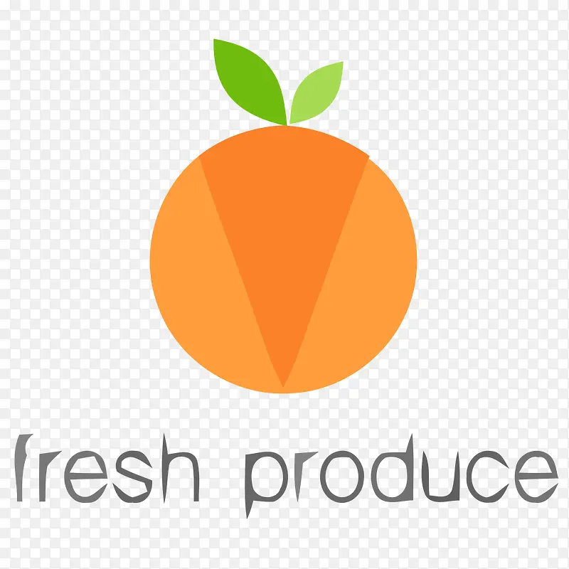 国外橘子logo创意适量