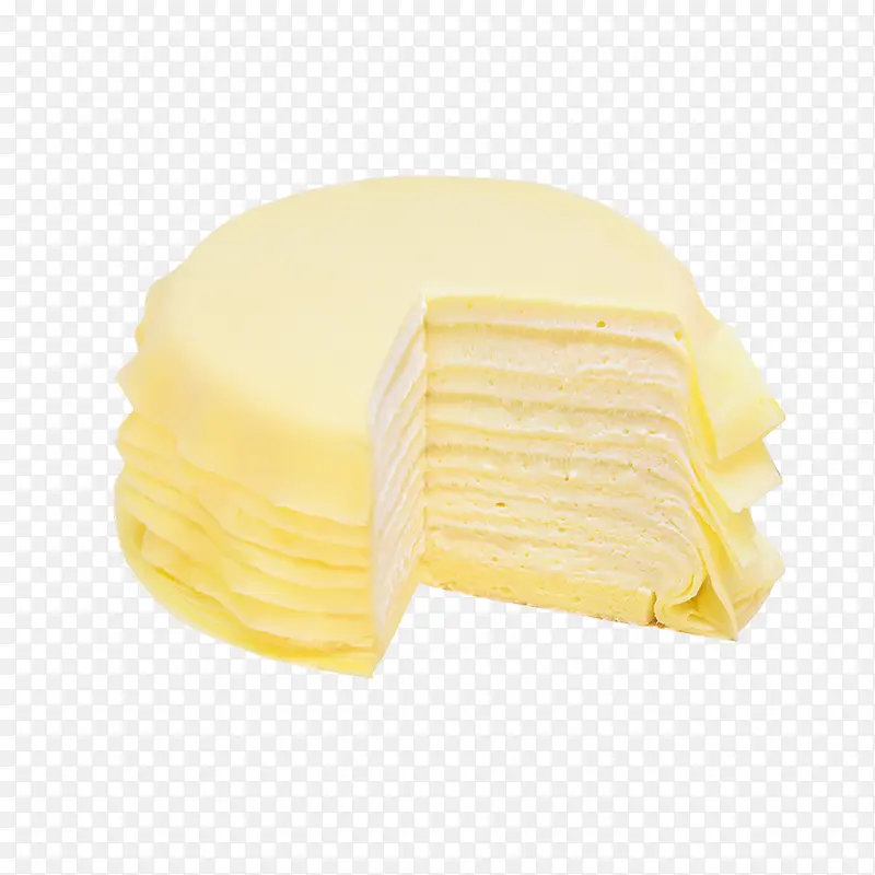 圆形芒果千层蛋糕设计