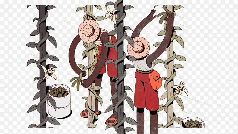 收获的人插画