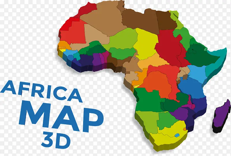 矢量图非洲地图